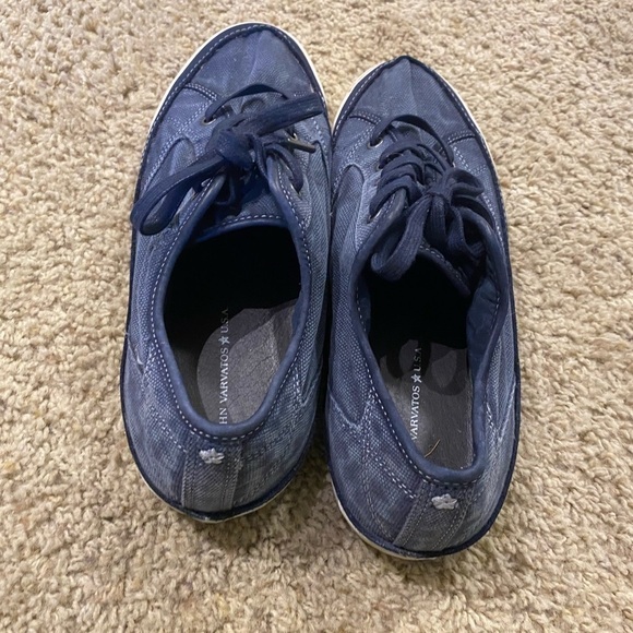 JOHN VARVATOS STAR U.S.A. Men’s Star J Denim Runners Navy Size 11 Sneaker - Picture 6 of 8